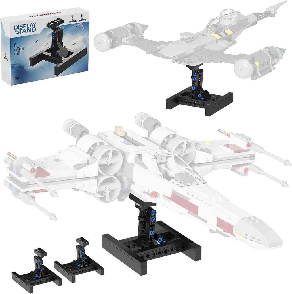 Display for Lego X-Wing Fighter 75301, Mando N-1 Fighter 75325, TIE Bomber 75347