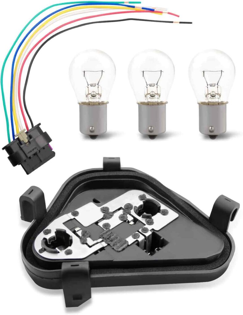 Left Tail Lights Bulb Socket Panel & Plug Connector