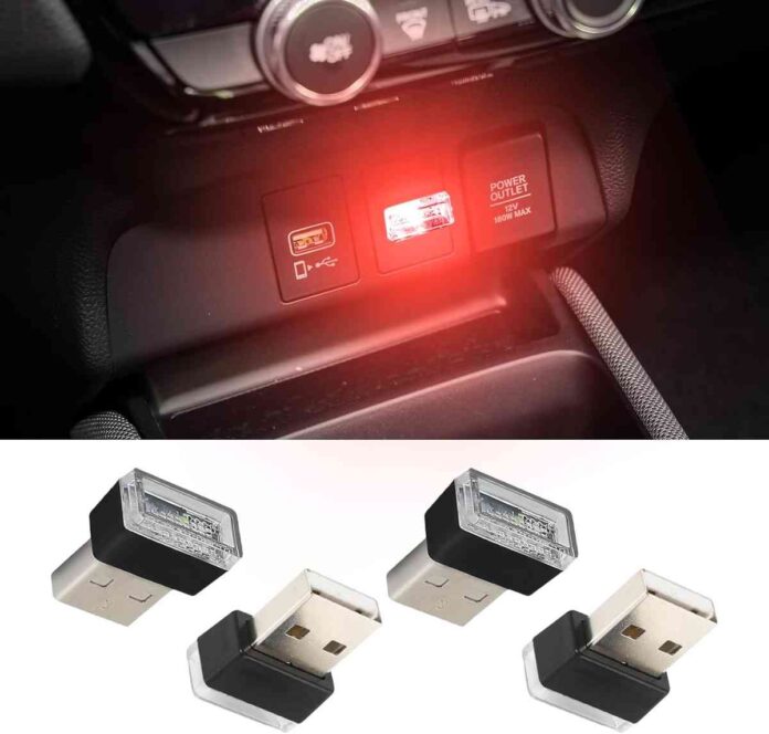 USB LED Car Interior Atmosphere Lamp