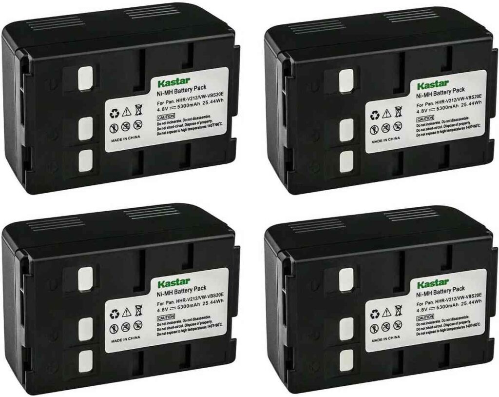Kastar HHR-V212 / VW-VBS20E Battery 4-Pack