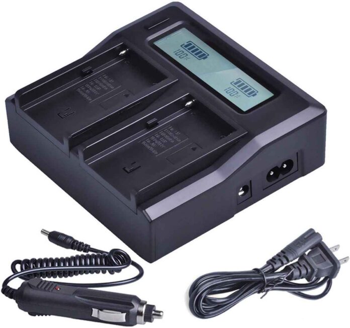 LCD Dual Quick Battery Charger